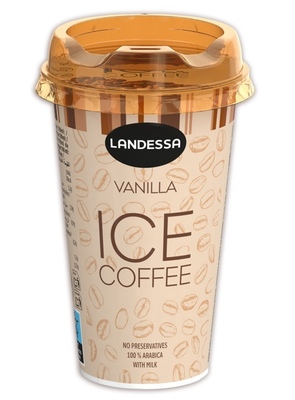 LANDESSA VANILLA V POHÁRI 230ml kávový nápoj s plnotučným mlékem a smetanou