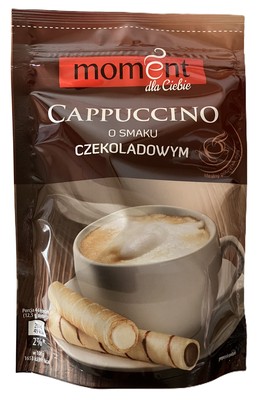 MOMENT CAPPUCCINO ČOKOLÁDA 100g instantní kávový nápoj s čokoládovou příchutí