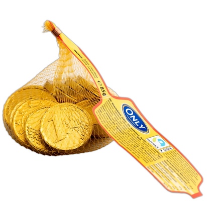 Mince zlaté v síťce 85g mléčná čokoláda