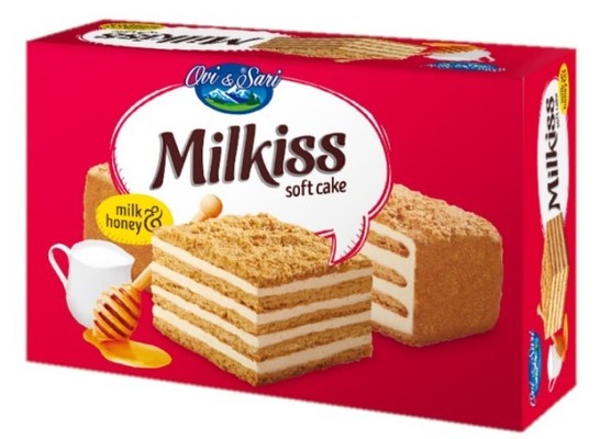 MILKISS 420g medový dort plněný mléčným krémem